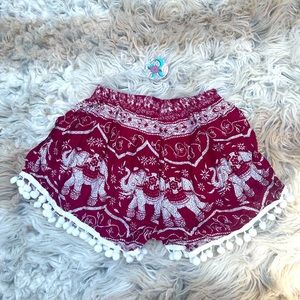Women short traditional Thai elephant design
